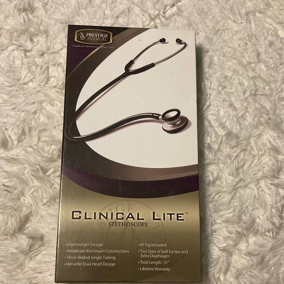Prestige Medical Clinical Lite Stethoscope Model #121 Color Black Brand New NWT - Picture 1 of 11